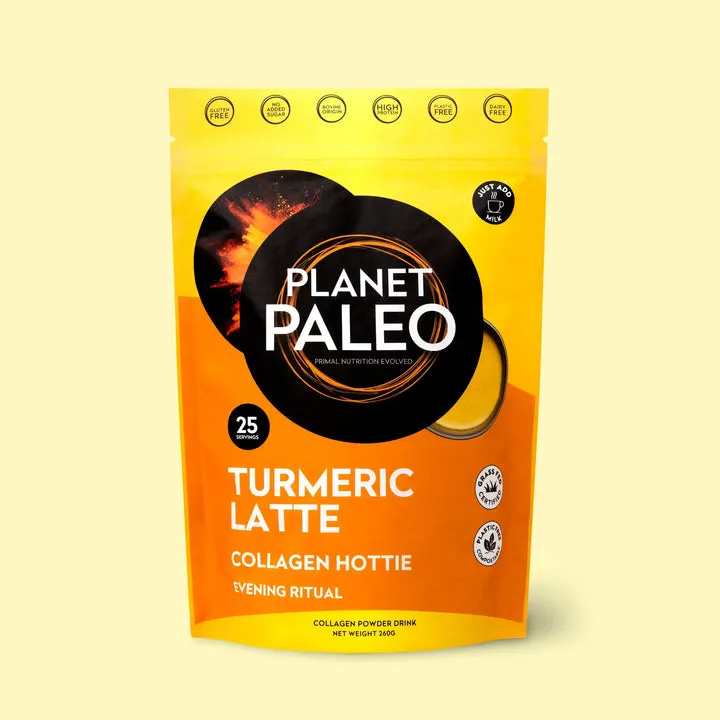 Planet Paleo Turmeric Latte Collagen Hottie 260g