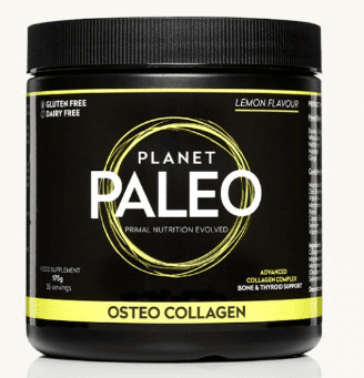 Planet Paleo Active Collagen 210g bovine peptides with orange flavour